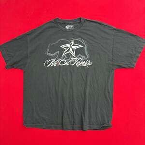 Rare Vintage 90's No Fear No Cal Republic Hoodie Sweatshirt XXL Heavyweight